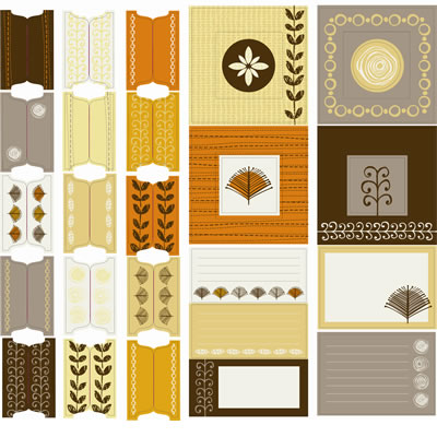 SEI - Madera - Cardstock Tabs & Frames  (pack of 5